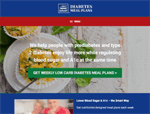Tablet Screenshot of diabetesmealplans.com